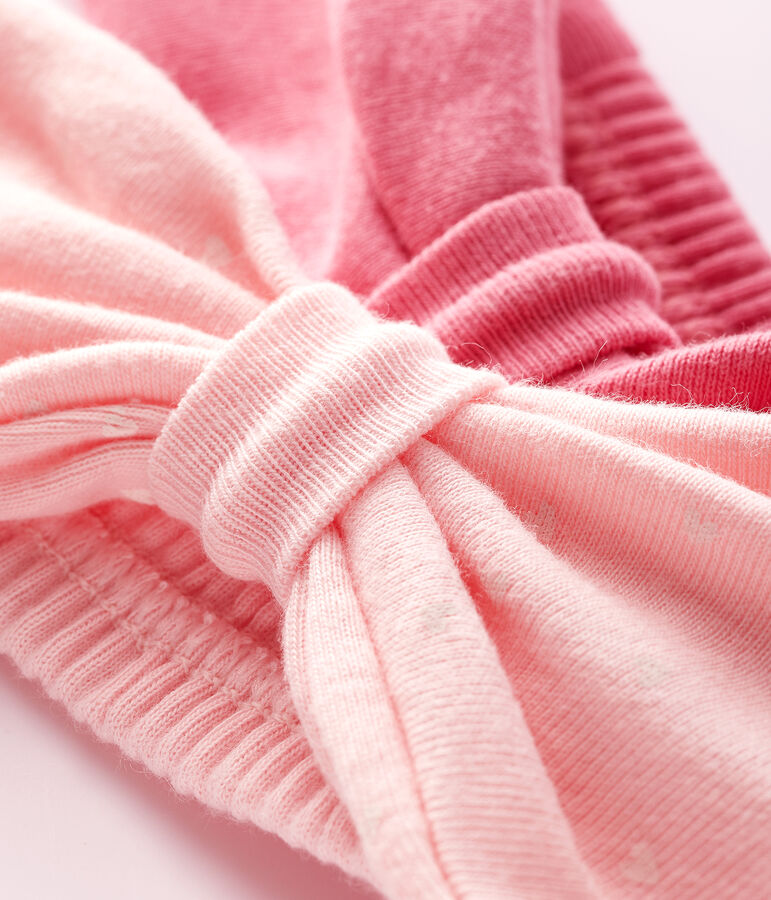Lot de 2 bandeaux b&eacute;b&eacute; fille multicouleur