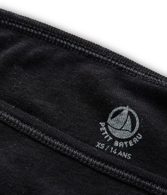 Culotte femme en coton léger noir NOIR