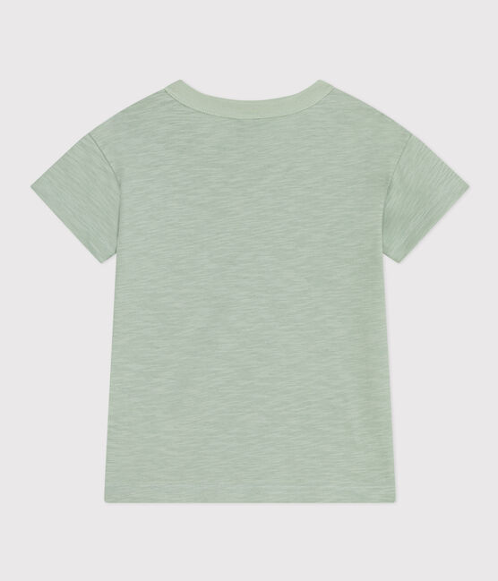 Tee-shirt en jersey flammé enfant garçon vert HERBIER