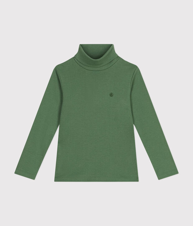 Katoenen coltruitje voor jongens/meisjes groen