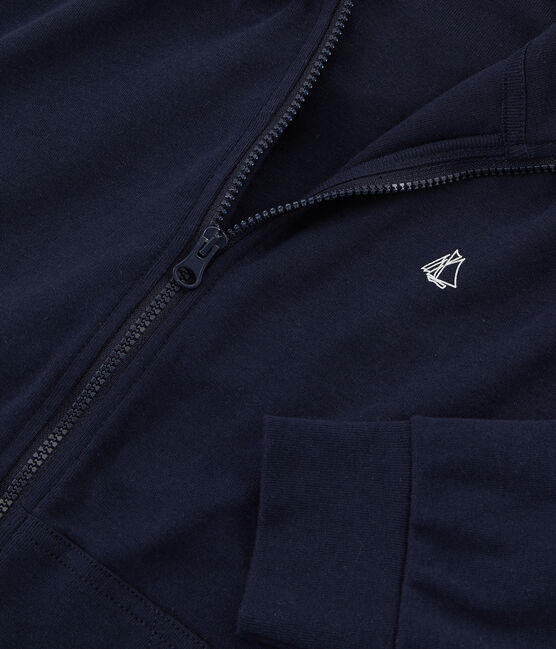 Sweatshirt à capuche enfant garçon bleu SMOKING