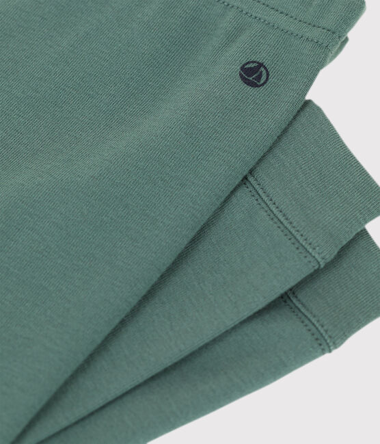 Legging bébé en coton vert VALLEE
