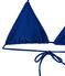 Maillot de bain femme 2 pièces uni bleu PERSE