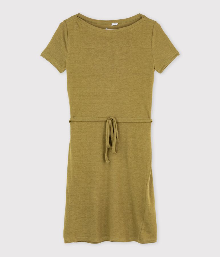 Damesjurk in linnen bruin