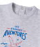 T-shirt bébé garçon sérigraphié gris POUSSIERE CHINE