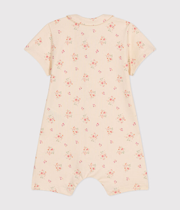 Licht, kort pakje van jersey voor baby's ecru/multicouleur
