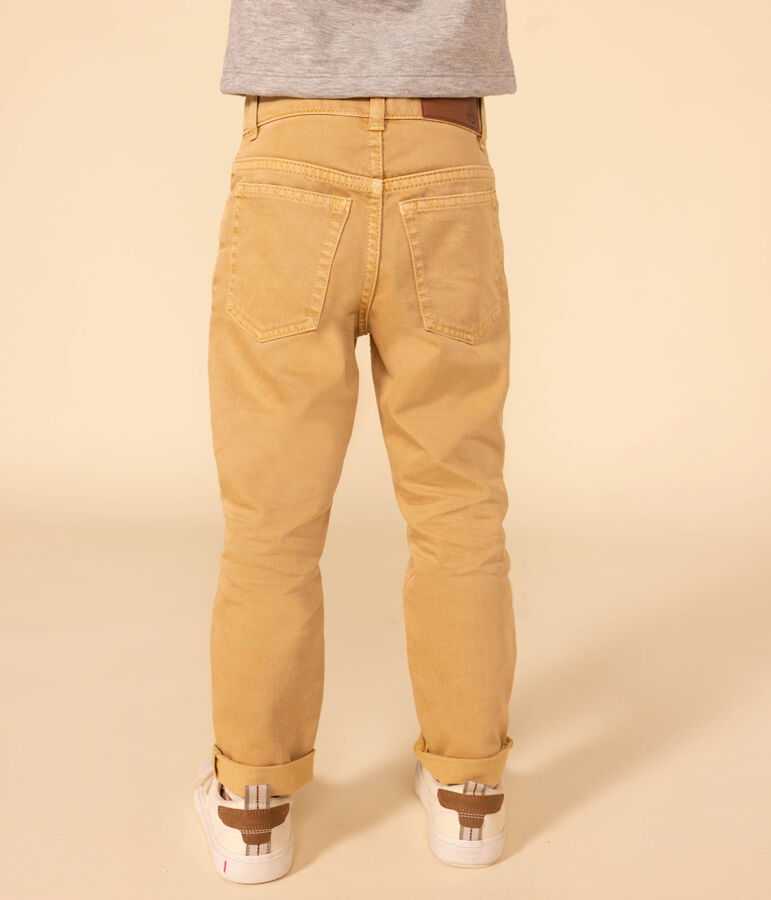 Jongensbroek van denim beige