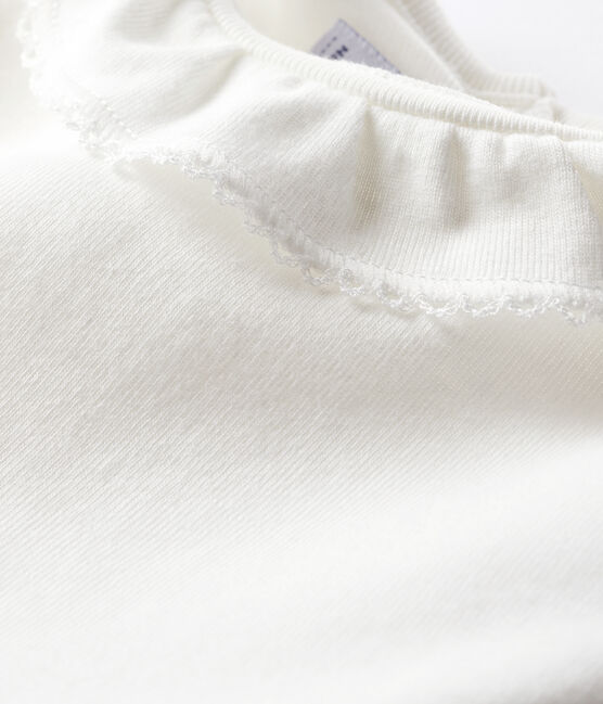 Babybody met korte mouwen en kraagje wit MARSHMALLOW