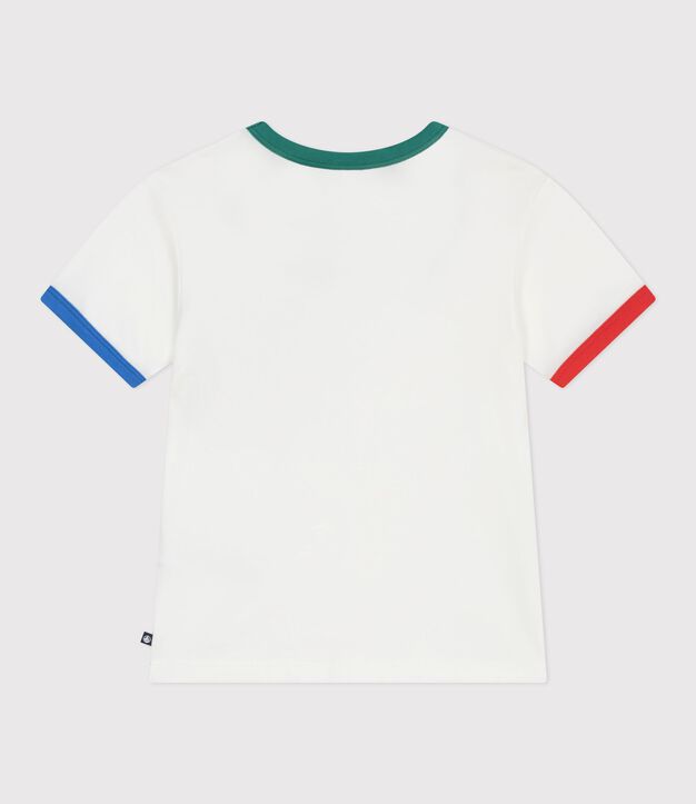 Katoenen T-shirt met korte mouwen voor kinderen wit
