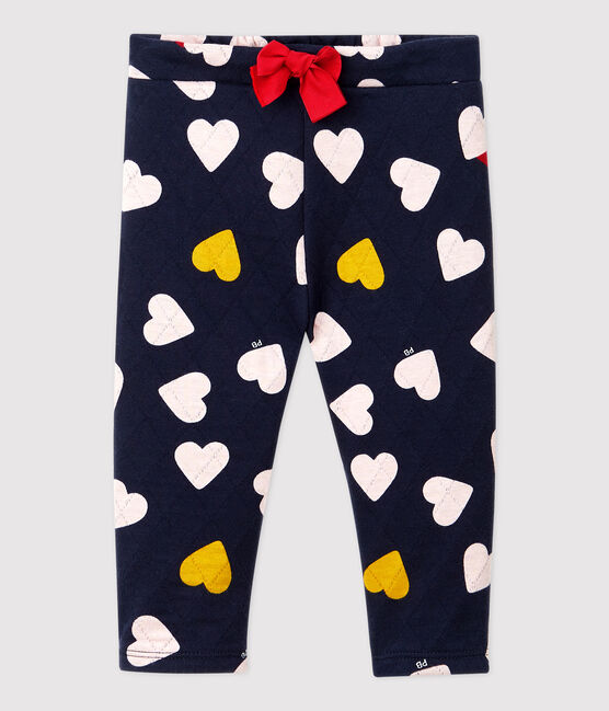 Gewatteerde broek baby. blauw SMOKING/wit MULTICO