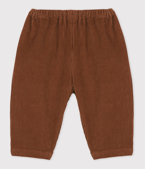 Babybroek in ribfluweel bruin CINA