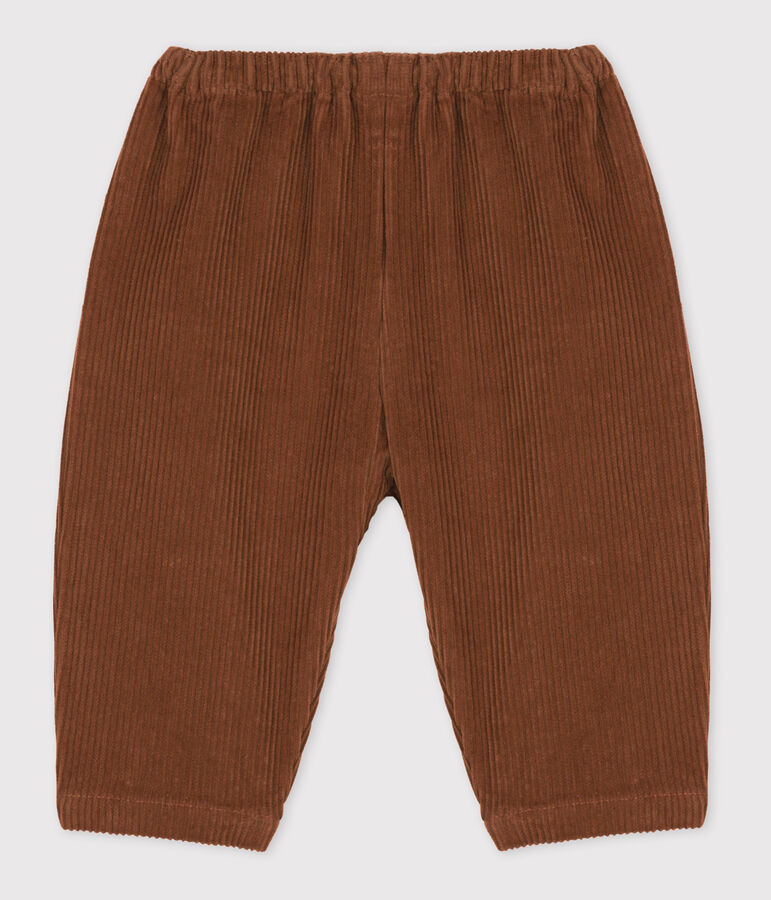 Pantalon b&eacute;b&eacute; en velours grosses c&ocirc;tes marron