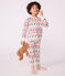 Kinderpyjama van fleece met kerstprint MILK/ MULTICO