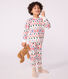 Kinderpyjama van fleece met kerstprint