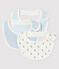 Lot de 3 bavoirs bébé en côte variante 2