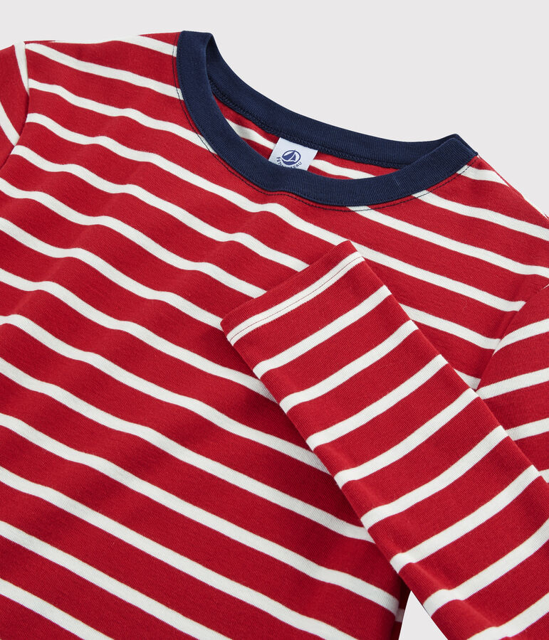 Iconisch Dames T-shirt met ronde hals rood/wit