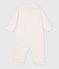 Pyjama b&eacute;b&eacute; en coton sans pieds avec col imprim&eacute; &agrave; fleurs blanc/multicouleur