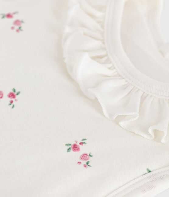 Gigoteuse bébé en coton imprimé fleuri TOG 1,5 blanc MARSHMALLOW/blanc MULTICO