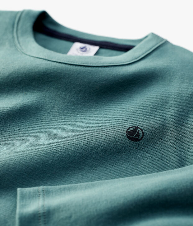 T-shirt in biokatoen voor jongens/meisjes groen