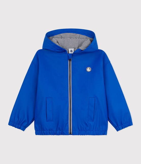 Kinderjack van effen polyurethaan blauw PERSE