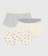 Setje met katoenen boxershorts met overtrekken tailleband met luipaardprint