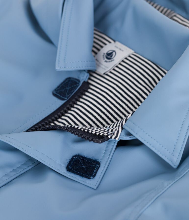 Iconische effen oliejas voor baby's blauw ADRIATIC