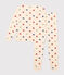 Pyjama en coton motif cœur femme blanc AVALANCHE/ MULTICO
