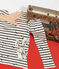 Marineshirt voor dames beige COQUILLE/blauw SMOKING