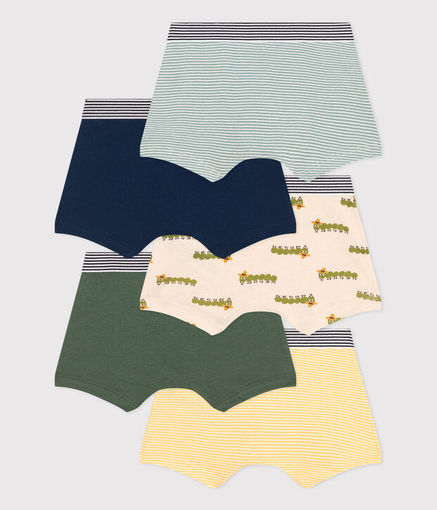 Lot de 5 boxers millepatte en coton enfant multicouleur