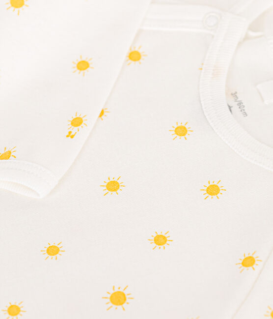 Katoenen babypyjama wit MARSHMALLOW/ ORGE