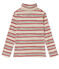 Sous-pull voor meisjes Petit Bateau & Ines de la Fressange Paris beige COQUILLE/wit MULTICO