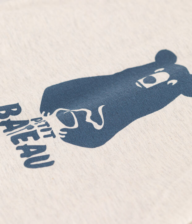 Tee-shirt manches longues en jersey b&eacute;b&eacute; beige chin&eacute;