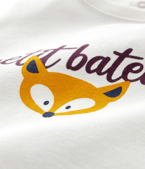 Tee-shirt bébé garçon blanc MARSHMALLOW