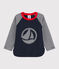 Tee-shirt colorblock bébé garçon bleu SMOKING/blanc MARSHMALLOW