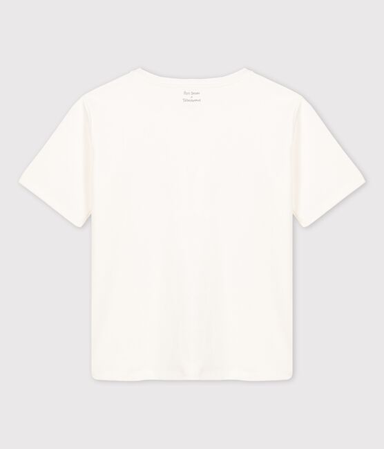 T-shirt Tajinebanane x Petit Bateau wit MARSHMALLOW