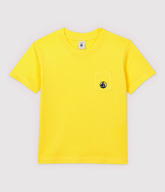 Jersey T-shirt met korte mouwen voor jongens geel RAIPONCE