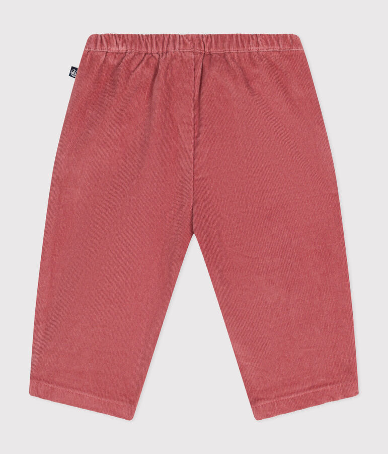 Fluwelen babybroek roze ROSEWOOD
