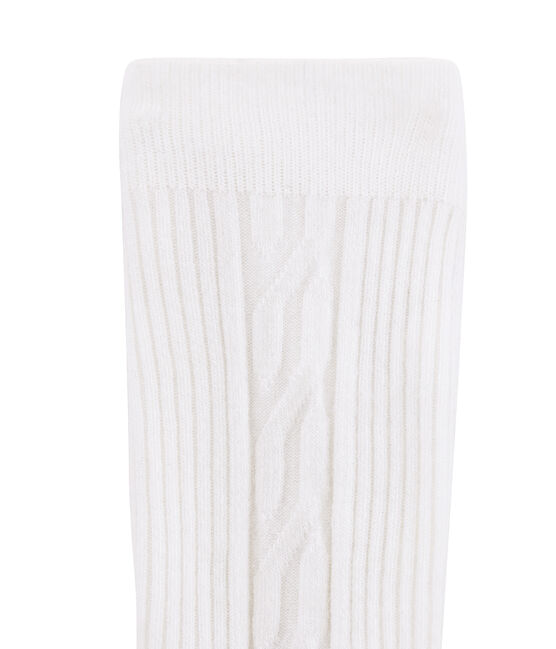 Collant chaud enfant fille blanc MARSHMALLOW