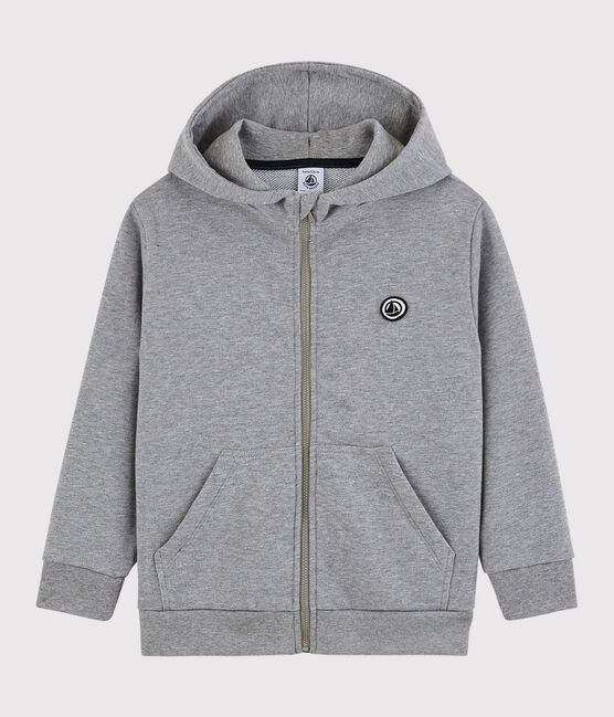 Sweatshirt à capuche enfant garçon gris SUBWAY CHINE