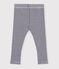 Katoenen babylegging met streepjes blauw/wit