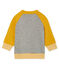 Cardigan zippé bébé garçon en tubique gris SUBWAY/jaune BOUDOR CN