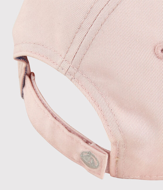 Geborduurde meisjespet roze MINOIS