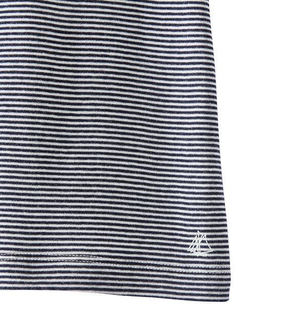 T-shirt fille rayé bleu SMOKING/blanc LAIT