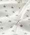 Slaappakje met sterren van ribstof voor baby wit MARSHMALLOW/grijs GRIS
