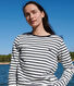 Marinière femme en coton manches longues