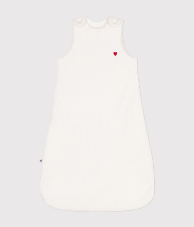 Fluwelen trappelzakje voor baby's - TOG 3 wit
