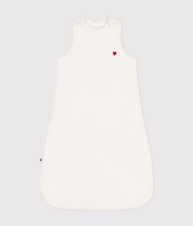 Fluwelen trappelzakje voor baby's - TOG 3 wit MARSHMALLOW