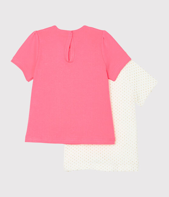 Set met 2 T-shirts babymeisje variante 1