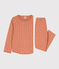 Pyjama cœur petite fille en coton SIENNA/ MARSHMALLOW