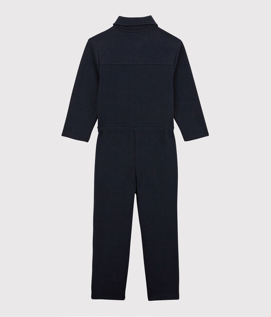 Tuinbroek voor meisjes van katoen met print blauw SMOKING